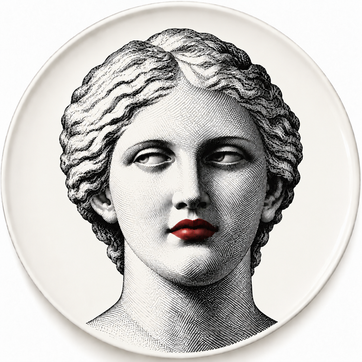 Décor Plate - Classic Lipstick