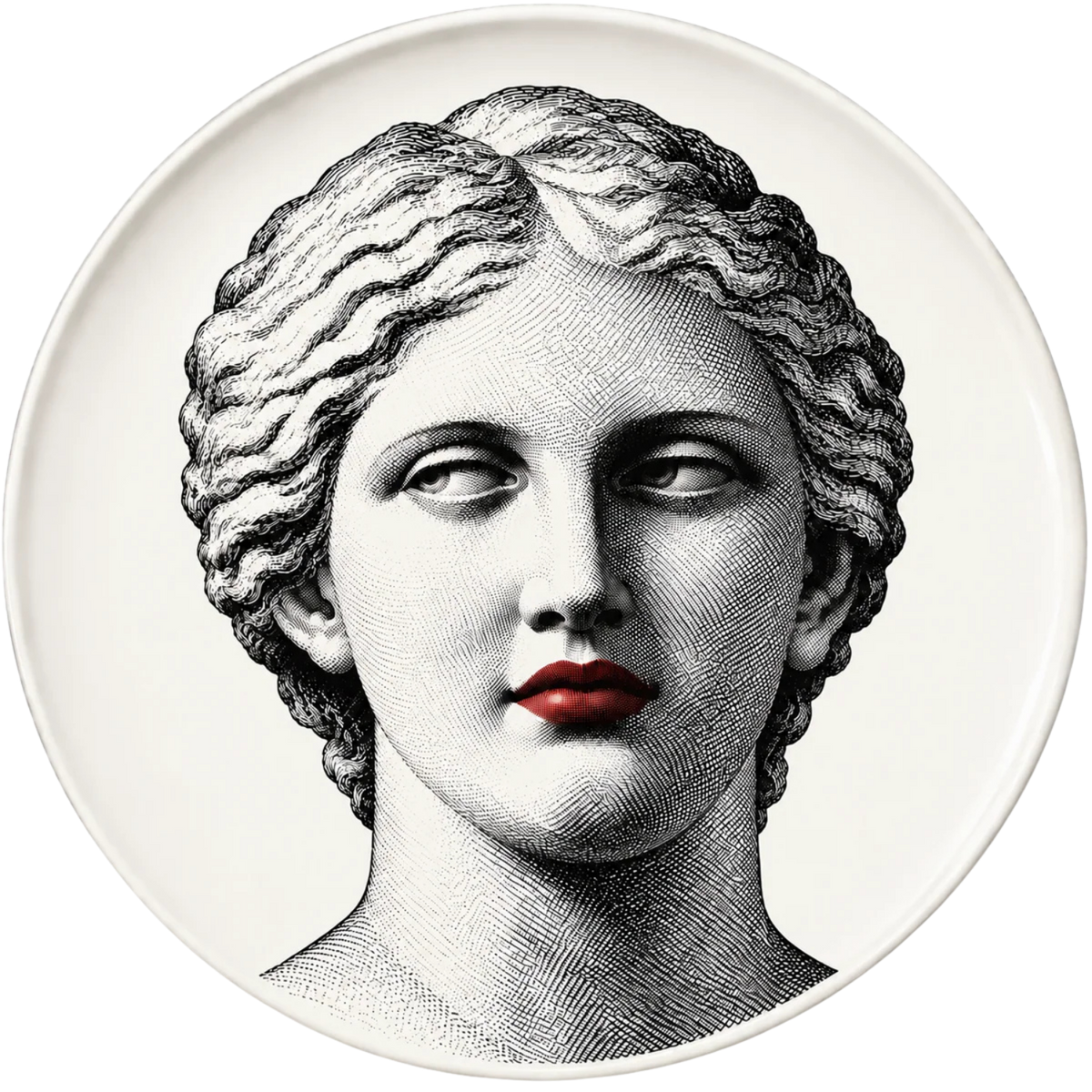 Décor Plate - Classic Lipstick