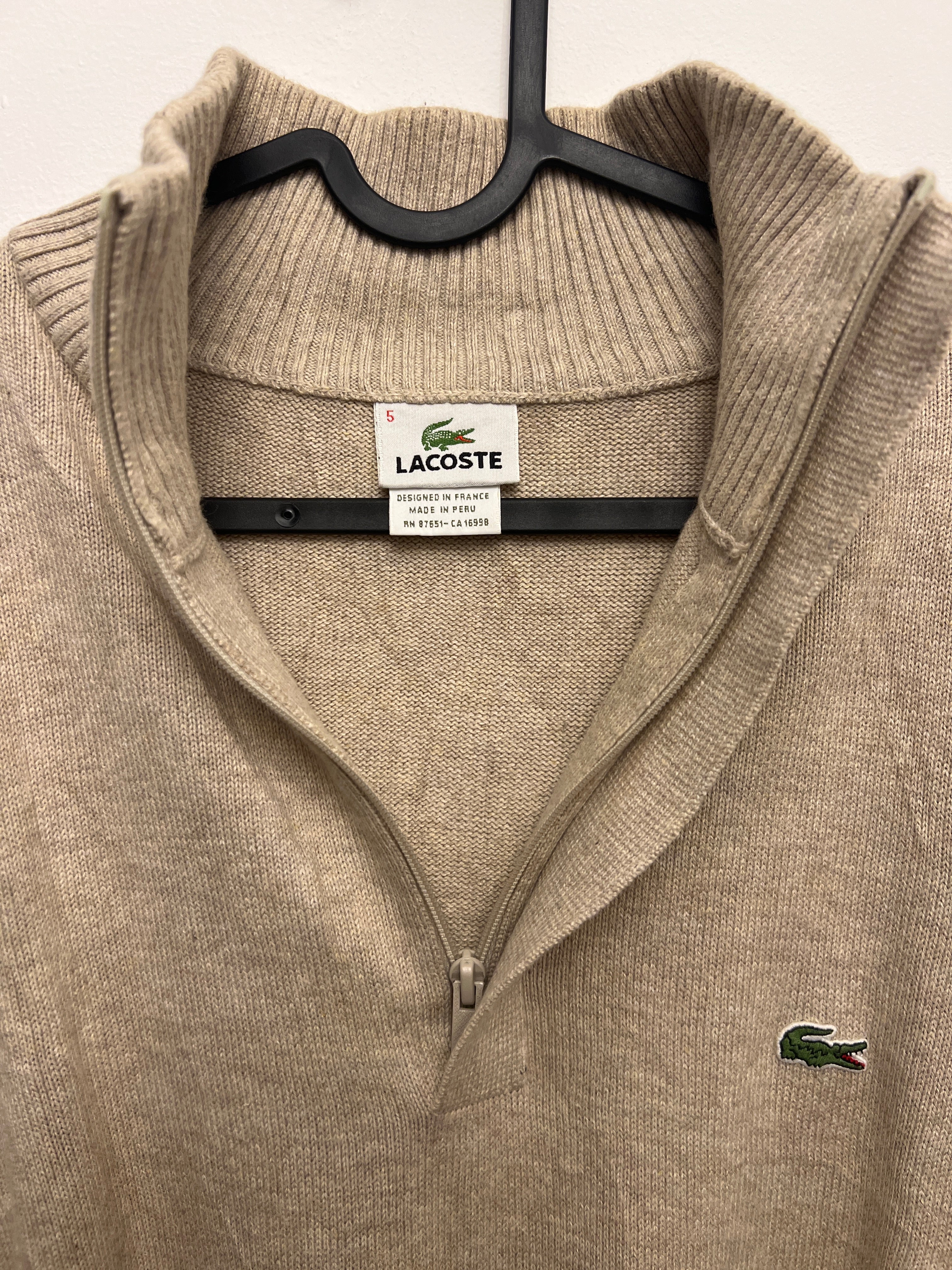 Lacoste Kötött Pulóver L