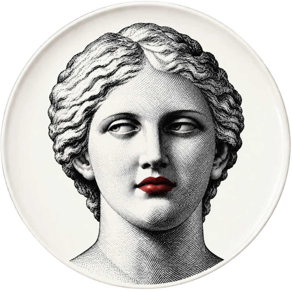 Décor Plate - Classic Lipstick