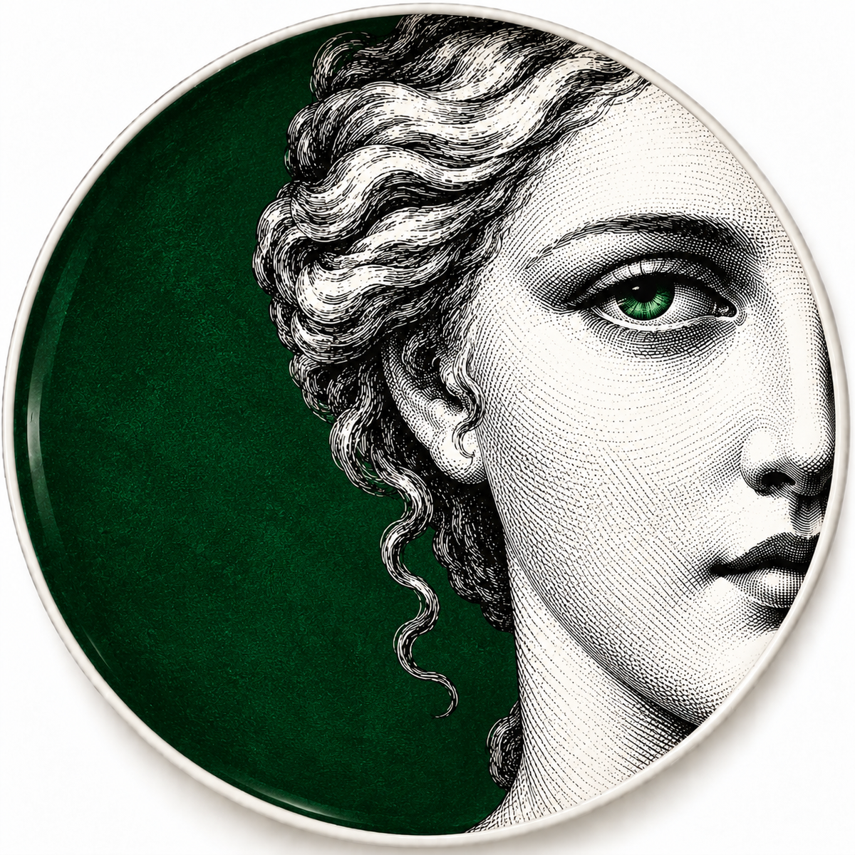 Décor Plate - Emerald Scene