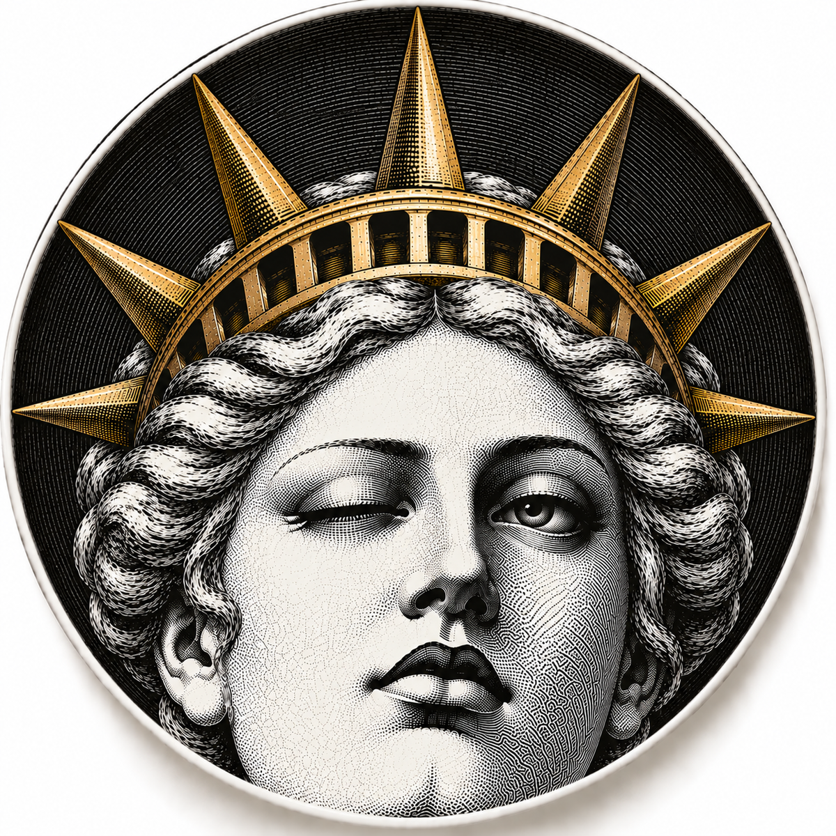 Décor Plate - Liberty Noir