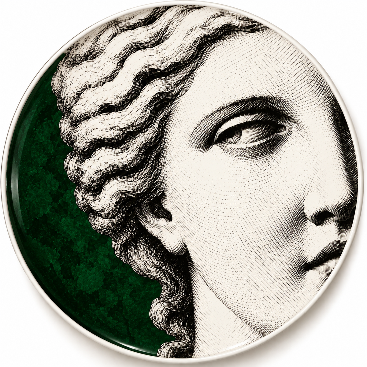 Décor Plate - Emerald Scene